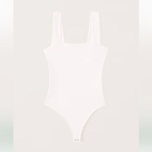 Abercrombie Double-Layered Seamless Fabric Squareneck Bodysuit